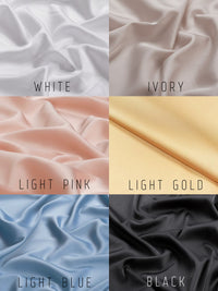 Silky Long Robe with Open Back - Okiya Studio