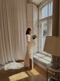 Okiya Studio Split Side Viscose Kimono Robe