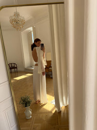Okiya Studio Silky Long Robe with Open Back