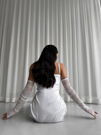 Opera Length Fingerless Lace Gloves - Okiya Studio