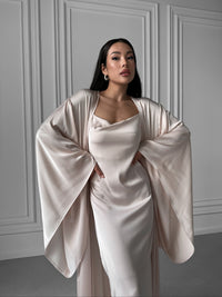Kimono Silky Long Robe - Okiya Studio