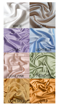 Silky Robe with Bow Cuff Ties - Okiya Studio