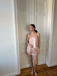 Kimono & Shorts and Cami Top silky pajama set - Okiya Studio
