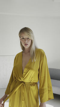 Kimono Silk Long Robe