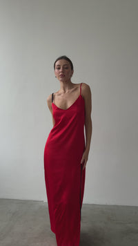 Split Side Nightgown with Lace