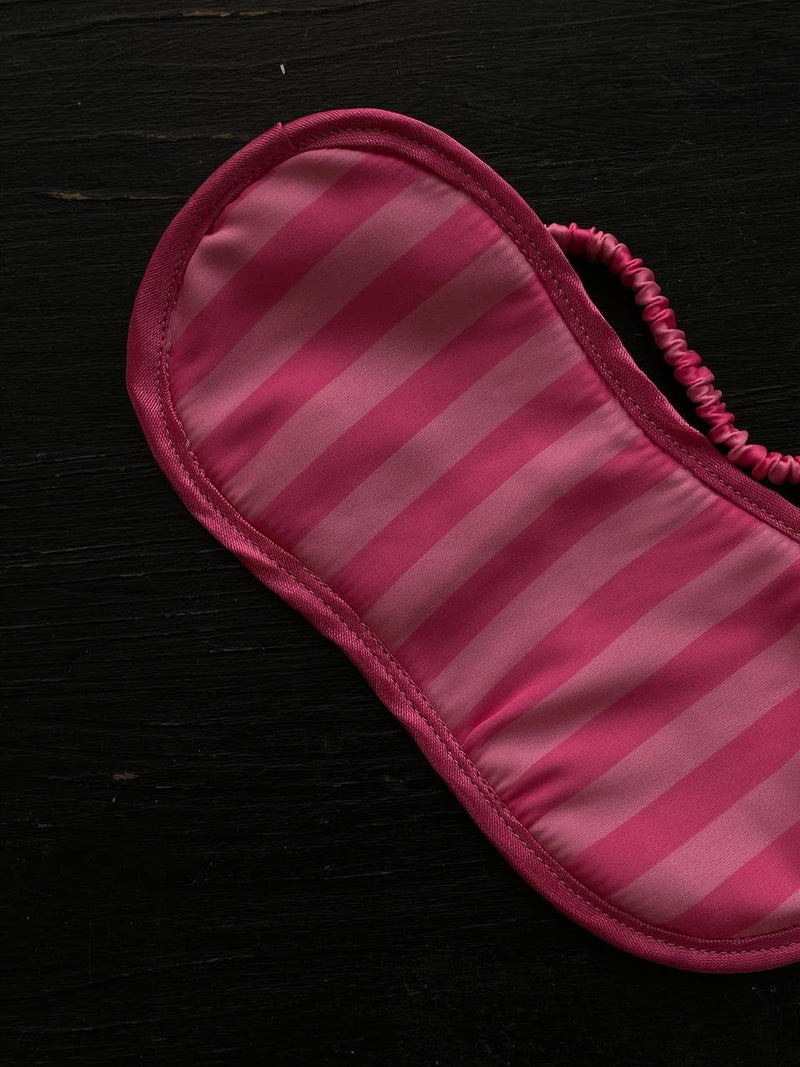 Stripe silky sleep mask-Sleep Mask-Okiya Studio