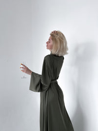 Kimono Silk Long Robe-Robes-Okiya Studio