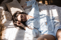 Linen Pajama Set Shirt plus Shorts-Pajamas-Okiya Studio