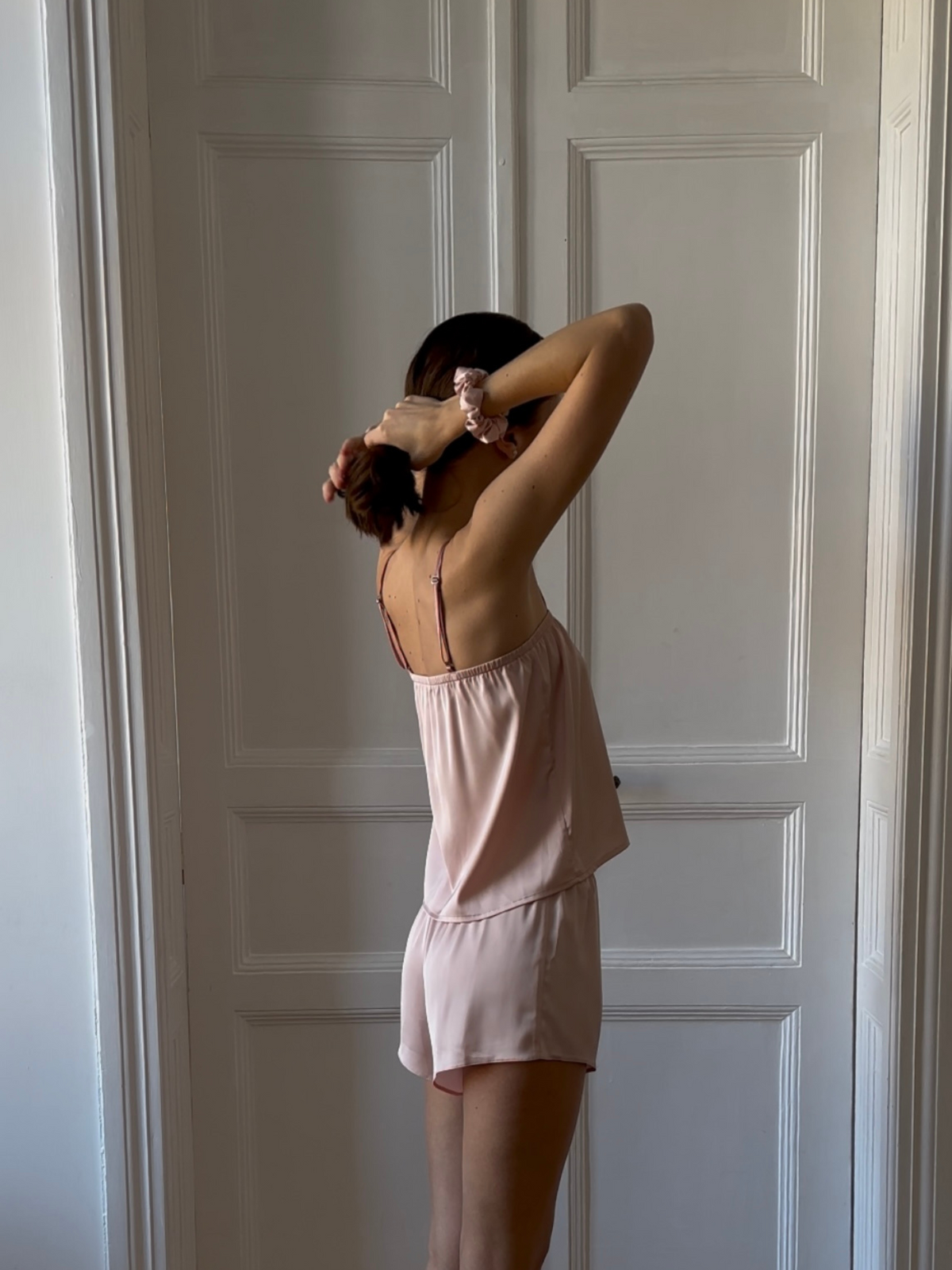 Silky Pajama Set (Shorts and Cami Top) - Okiya Studio