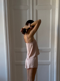 Silky Pajama Set (Shorts and Cami Top) - Okiya Studio