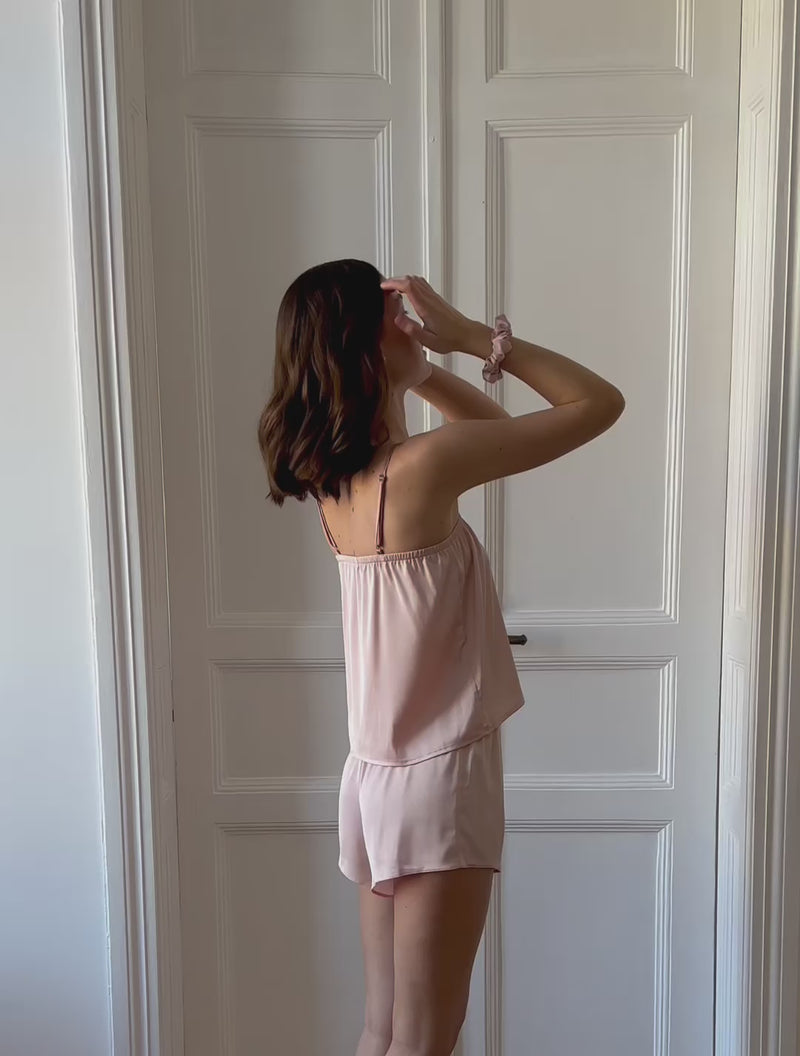 Silky Pajama Set (Shorts and Cami Top)