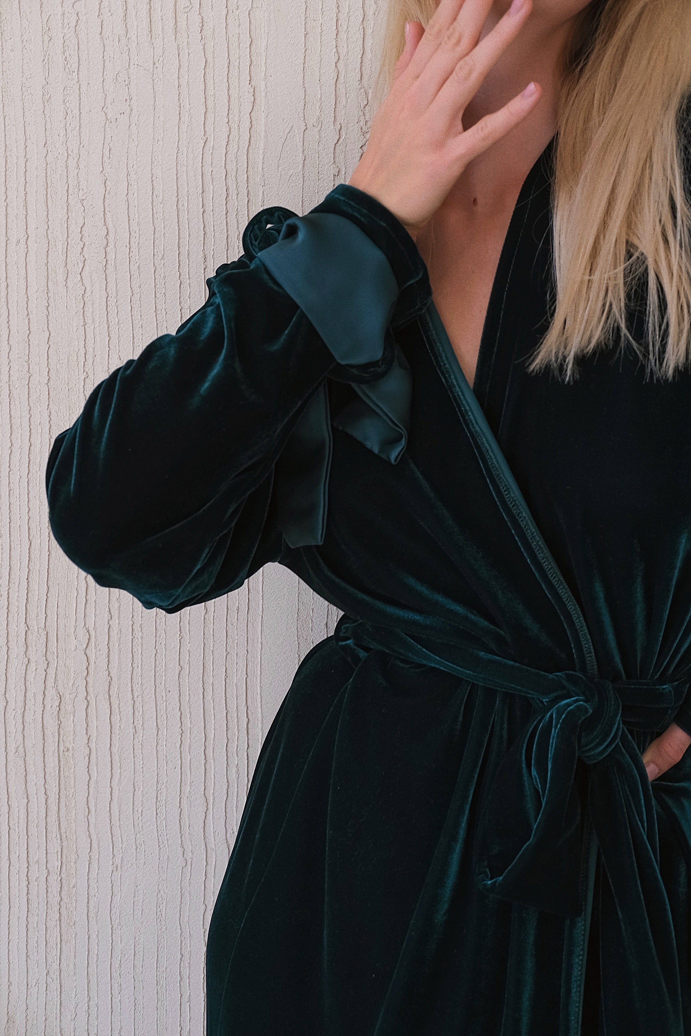 Robe velour longue discount 2019