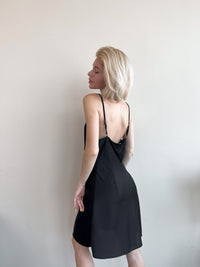 Silk Mini Nightgown - Slip Dress-Nightgowns-Okiya Studio